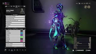 warframe 3 skins NOVA PRIME fashion frame [upl. by Molli]