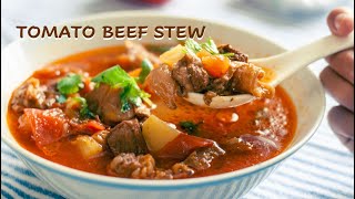 The best tomato beef stew recipe  one pot meals  healthy eating at home [upl. by Connett463]