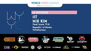 2024 World YoYo Champion Mir Kim  WYYC2024  1A Final  1st Place [upl. by Lyns685]