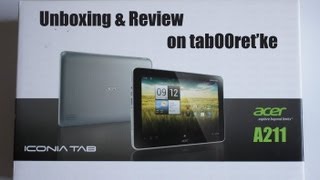 Обзор Acer Iconia Tab A211  Unboxing amp Review on tab00retke [upl. by Yht]