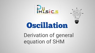 Oscillation Derivation of general equation of SHM hsc physics boardexam [upl. by Isidoro]