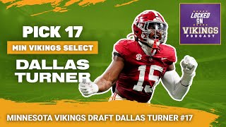 Minnesota Vikings Pick Dallas Turner  2024 NFL Draft Coverage [upl. by Edy]