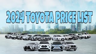 2024 PRESYO NG TOYOTA SA PINAS l Sheryll Frays [upl. by Flam111]