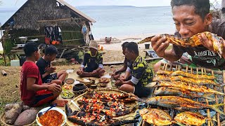 Hari ke 8 di PULAU TERPENCIL Mudahnya mancing ikan makan di gubuk tua serasa Surga [upl. by Notnilc]