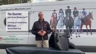 Quartet Dressage Saddle BiNate Line by Schleese Saddlery [upl. by Anivid408]