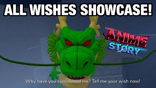 How To Get A Whole Set of Dragon Balls For FREE and All Wishes Showcase Anime Story  Roblox [upl. by Nnyleve]