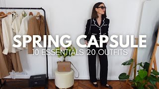 Parisian style Spring Capsule Wardrobe with 10 Timeless Essentials [upl. by Majka]