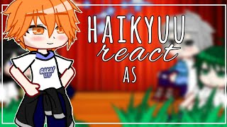 haikyuu react to as hinata and kageyama asgacha clubGccontém kagehinaINGESBR [upl. by Amarillis]