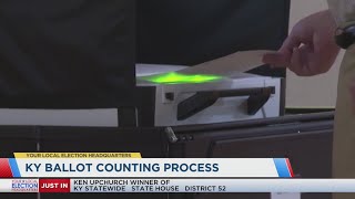 Kentuckys ballot counting process [upl. by Haelem]