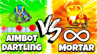 AIMBOT Dartling gunner vs HACKED Mortar monkey [upl. by Gelb463]