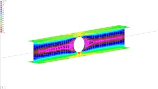 Opened Beam Analysis with STAAD Pro [upl. by Wendalyn]