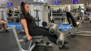 Leg Extension and Leg Curl  Machine Demo [upl. by Mundford]