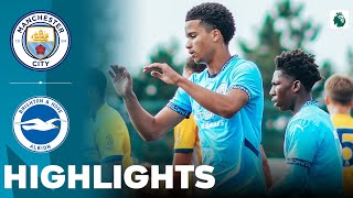 Manchester City vs Brighton  Highlights  U18 Premier League Cup 05102024 [upl. by Azerila]