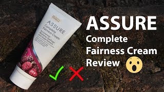 Assure Complete Fairness Cream Honest Review  Hindi  Bunny LifeStyle [upl. by Zoilla]