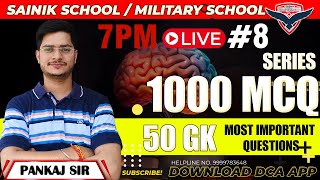 1000 MCQ Question Series Class  8  Sainik School GK Online Class  Military School Coaching [upl. by Hartzell200]