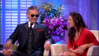 Alan Titchmarsh Interviews Andrea Bocelli and his wife amp manager Veronica Berti  25th Jan 2013 [upl. by Kinimod866]