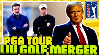 Rory McIlroy admits Donald Trump has smart asset who could solve PGA Tour Golfs civil war [upl. by Orutra]