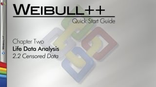 Weibull 8 Quick Start Guide Chapter 22 Censored Data [upl. by Eniawed]