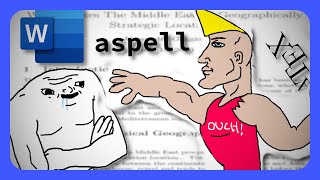 aspell Minimalist Spell CheckWorks With LaTeX [upl. by Brenton]