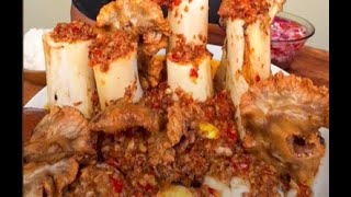 KILLER FOOD  DUCK EMBRYO  CHICHARONBULAKLAK  BONE MARROW MUKBANG ASMR [upl. by Nilyak892]