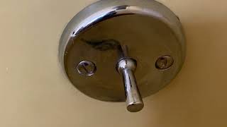 Tub won’t drain Tub lever broken Easy DIY Fix [upl. by Ydisac]