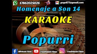 HOMENAJE A SON 14 KARAOKE COMPLETO Tema Original  Coros [upl. by Enixam174]