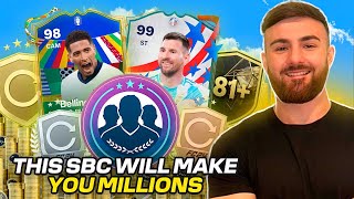 This SBC will make you MILLIONS How to FARM COINS EASILY in EAFC 24 LAZY method [upl. by Nodyarb555]