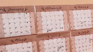 Rustic 12 Month Dry Erase Calendar For Wall Large Calendar Whiteboard Wall Review [upl. by Alexandria]