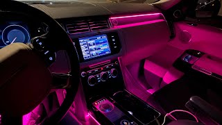 Range Rover Vogue Ambient Lighting Kit Install Review [upl. by Ettedanreb624]