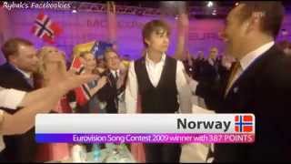 Alexander Rybak  winning the ESC final 2009 [upl. by Lalittah642]