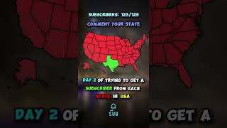 Day 2 of trying to get a subscriber from each state in USA shorts usa geography map mapping [upl. by Larrabee114]