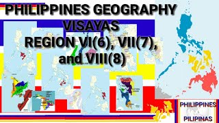 Philippines geography Region VI6 VII7 and VIII8 [upl. by Alves385]