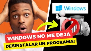 👉🚫Como ELIMINAR PROGRAMAS que NO de DEJAN DESINSTALAR Sin dejar Rastros MUY FÁCIL👍 [upl. by Esilahs934]