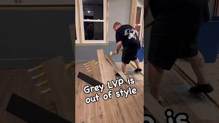 Removing grey luxury vinyl plank flooring the easy way diy homeimprovement flooring [upl. by Anileme]