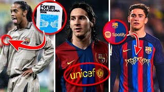 Los 9 PATROCINIOS más EXTRAÑOS que ha tenido el BARCELONA en su UNIFORME [upl. by Bettencourt948]