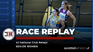 RACE REPLAY  4J National Club Relays  Senior Women [upl. by Steddman683]