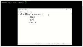 Vi editor Telugu 2  copy cut and paste commands using cursor  Vi Linux  Linux file editor [upl. by Acilgna]