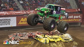 Grave Diggers best Monster Jam freestyle moments from 20192020  Motorsports on NBC [upl. by Terrene]