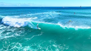 A Summer Day Surf  Honolulu Hawaii [upl. by Lleznod146]