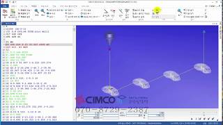 CIMCO EDIT G54G57 여러개의 좌표계 경로표시 방법심코에디트심코에디터 [upl. by Hamachi]