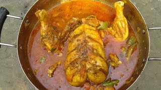 Full Chicken Curry Recipe  Chicken Gravy Recipes  Cooking and Eating By Street Village Food [upl. by Oech]