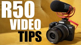 Canon R50 Video shooting explained full tutorial for beginners in 2024  Videography amp Audio Tips [upl. by Einberger]