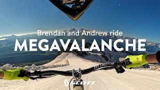 Brendog and Andrew Neethling take on Megavalanche 2024 [upl. by Alleynad]