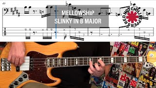 RHCP  Mellowship Slinky in B Major  Bass Cover with TABs [upl. by Mariana426]