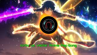 Kirito vs Vecta  Sword Art Online Alicization  Anime Rap Song  Visualiser video [upl. by Reffineg]