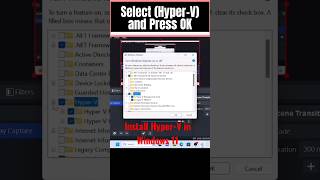 How to Install HyperV in windows 11 windows11 hyperv [upl. by Novaat564]