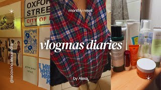 vlogmas diaries ep1 monthly reset and self care night [upl. by Anivlek]