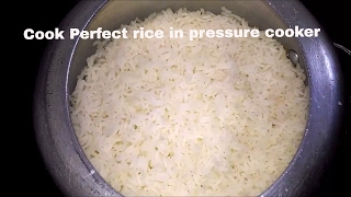 How to cook Rice in Pressure cooker  Pressure Cook Kolam Rice  Perfect Rice  Bachelors Special [upl. by Adriel612]