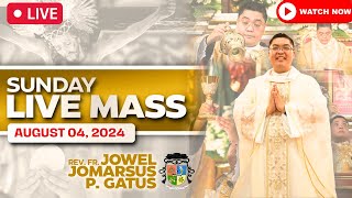 SUNDAY FILIPINO LIVE MASS TODAY II AUGUST 4 2024 II FR JOWEL JOMARSUS GATUS [upl. by Atnwahsal]