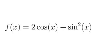 Critical Numbers of fx  2cosx  sin2x [upl. by Tye]